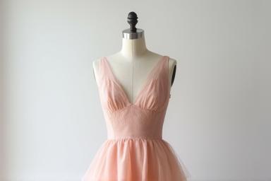 Image showing a beautifully altered dress on a mannequin.