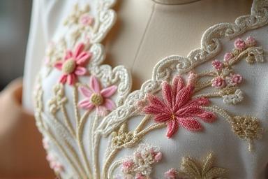 Image of a custom-made blouse with intricate detailing.